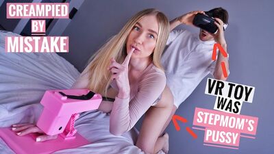 VR SLUT or STEPMOM? She ME INTO RAW CREAMPIE! (CAUGHT ON CAMERA)