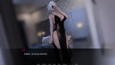 2b tiene sexo con otro hombre porque 9S no la satisface