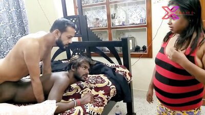 Friend and his Wife - joined hands in Threesome