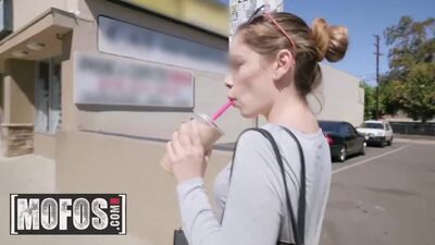 MOFOS - Small tit teen Bobbi Dylan gets pounded hard outdoors