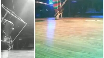Strip topless pole dancing