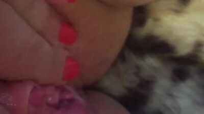Digging out my pussy, 4 finger stretching, labia pulling, knuckle stroking