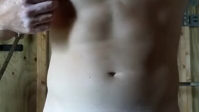 Edging myself before my workout, almost caught!