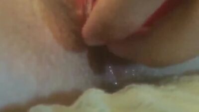 Hot milf masturbates with dildo