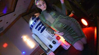 Sexy Tease at a Star Wars themed costume Party