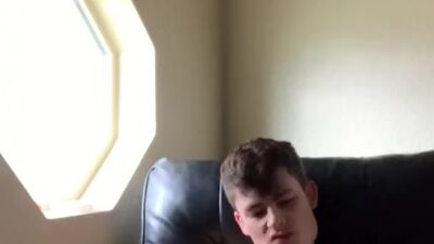Jerking off in my office while my roommates are downstairs