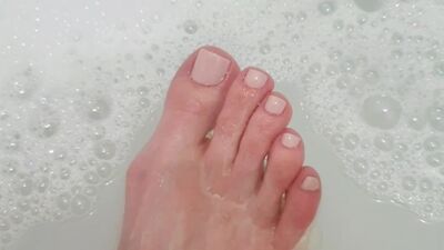 Cleaning My Tired Foot! Gets Right In-between The Toe