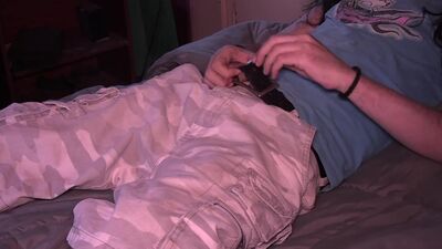 Male Solo Cum Eating 5 ( left angle )