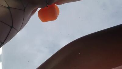 Fucking Suction cup dildo on truck window when He rolls the window down - Will make you laugh