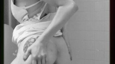 Peeing in white dress