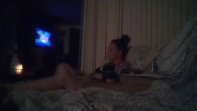 Perverted Latino Guy Caught Jerking Of To Cute Brunette Playing Video Games