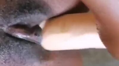 Teen cumming with a dildo
