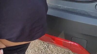Pissing on a Test Drive Vehicle to hopefully get a discount!