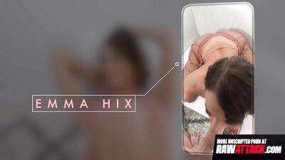 Emma Hix Receives A Double Creampie In Split POV