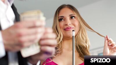 Hot Blonde with Small Tits Gizelle Blanco Fucks on the Pool Table