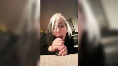 Goth Egg POV Riding and Sucking Toy