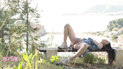 Risky Public Masturbation And Stretch My Ass - Reislin Outdoor