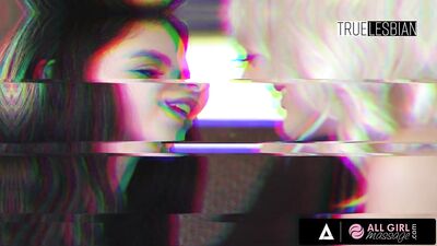 ALL GIRL MASSAGE - Benefit Massage Turns Into Hot Threesome Sex With Three Ebony Lesbians