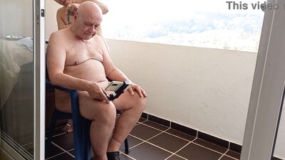 Watch Olpr's hot shaved babe Agarabas shave and jerk off in close-up action