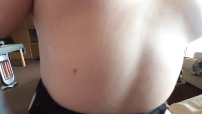 Watch this hot wife get naughty with her pussy while her man watches in awe