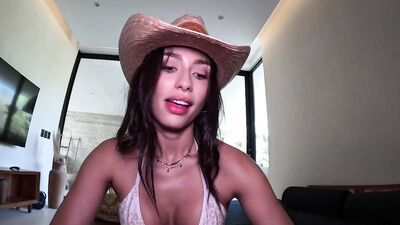 Miss Ary's bald pussy gets destroyed in hot POV Mexican sex tape