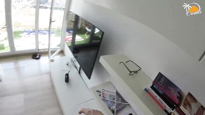 Mateo & Yuli take turns cumming on a blonde MILF's perfect body in a POV compilation