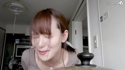 Cunnilingus in the kitchen♡Japanese Amateur Hentai Sex