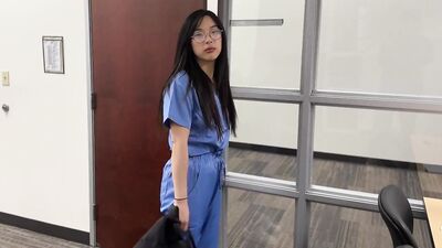 Creepy Doctor Convinces Young Asian Medical Intern to Fuck to Get Ahead