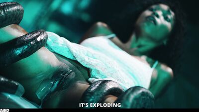 Hot Girl Realizes Her Wildest Dreams With Alien Monster Hiding In Her Home