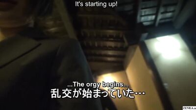 Japanese Female Employees Tasked with Filming A Huge Unfaithful Japanese Wives Hot Springs Swingers Party